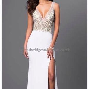 NWT white prom gown